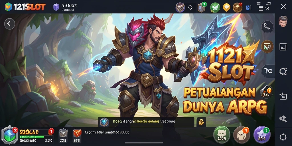 Screenshot menampilkan aksi seru gameplay ARPG di 1121SLOT.
