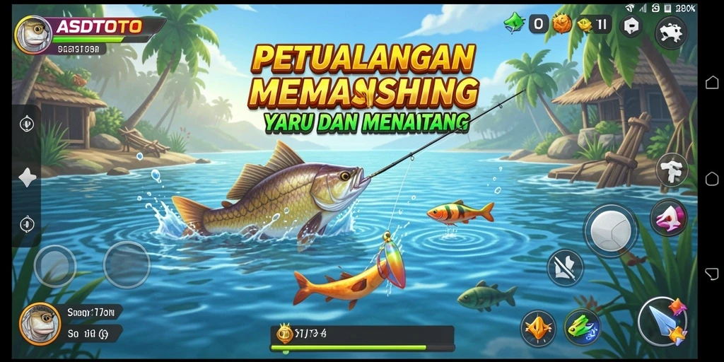 Tampilkan gameplay seru dalam ASDTOTO saat menangkap ikan.