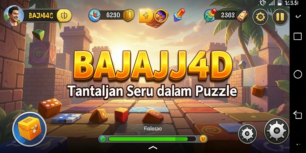 Screenshot menampilkan gameplay seru dari BAJAJ4D puzzle.