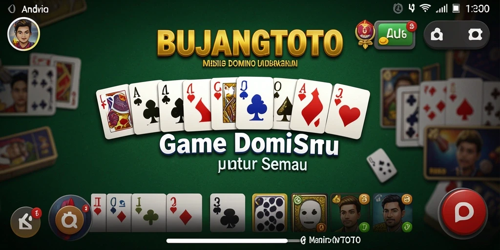 Tangkapan layar utama gameplay Domino di BUJANGTOTO.