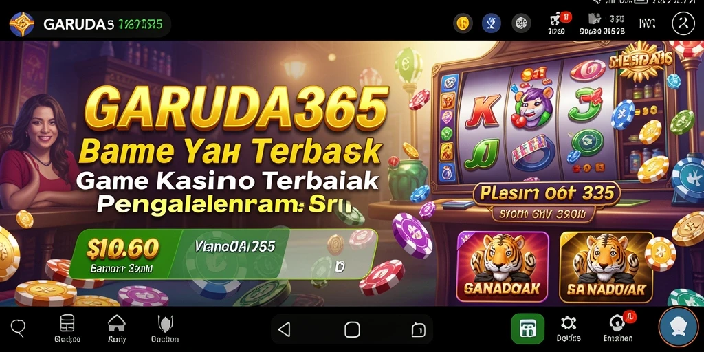 Tampilan menarik dari gameplay Kasino di GARUDA365.