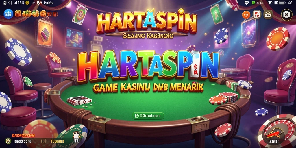 Tampilan gameplay HARTASPIN yang memukau dan seru.