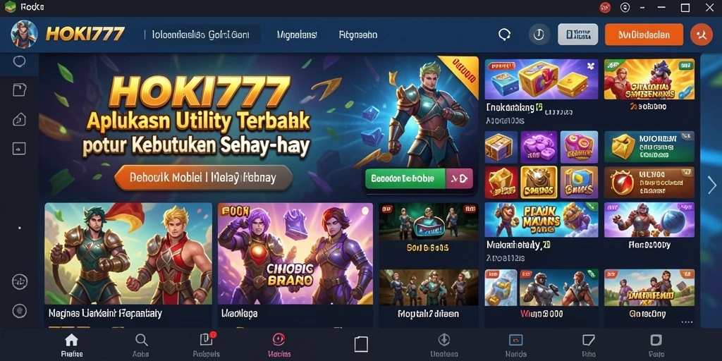 Tampilan antarmuka HOKI777 yang intuitif dan fungsional.