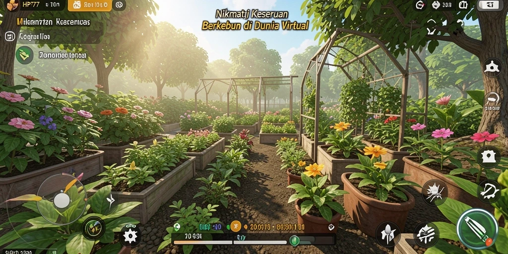 Gameplay HP777 yang seru dan penuh warna di dunia pertanian.