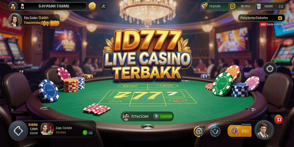 Gameplay Live Casino yang real-time dan interaktif dengan dealer profesional.