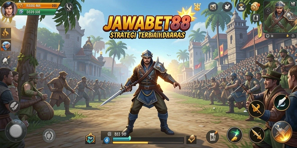 Screenshot permainan JAWABET88 menampilkan aksi strategi yang mendebarkan.