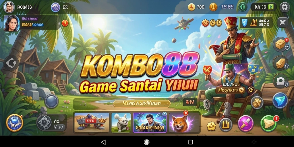 Menampilkan gameplay menyenangkan dan interaktif dari KOMBO88.