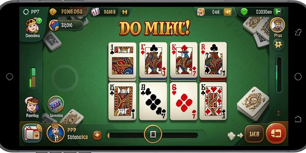 Tampilan gameplay seru dalam PP7 dengan suasana Domino yang mendebarkan.