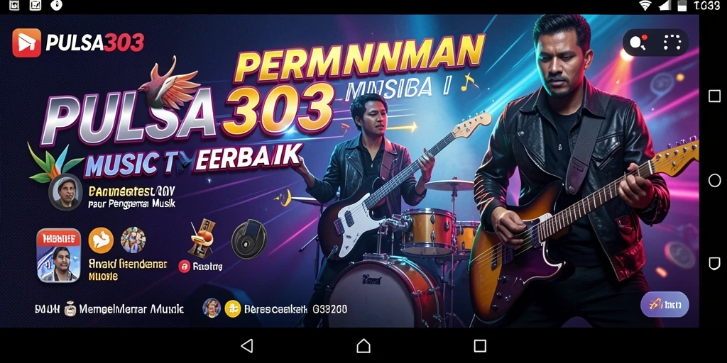 Tampilan menarik dari gameplay musik PULSA303.