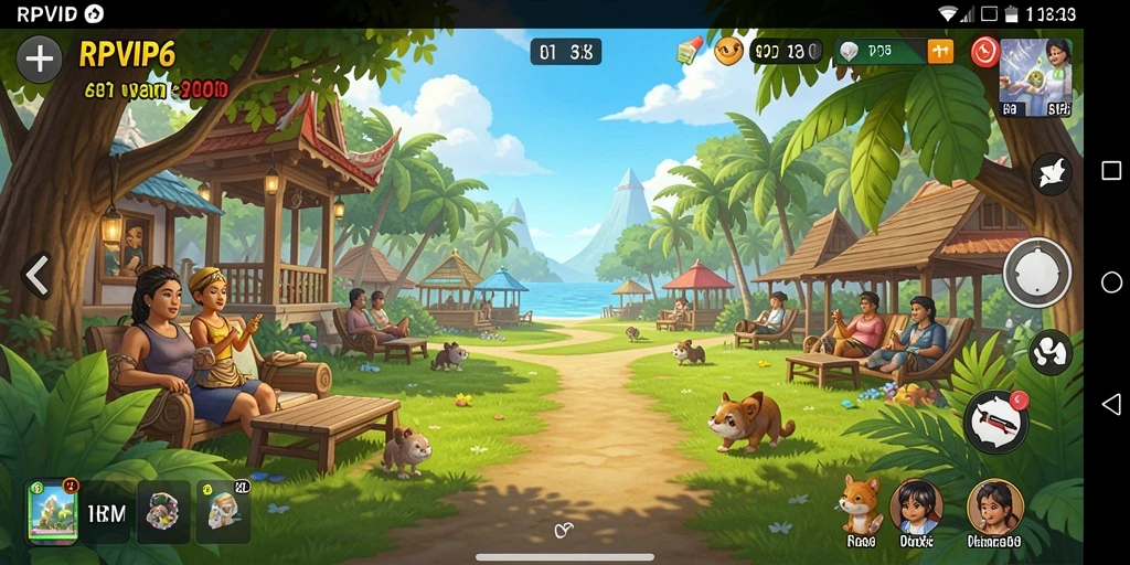 Screenshot gameplay RPVIP6 yang menyajikan suasana santai dan menyenangkan.