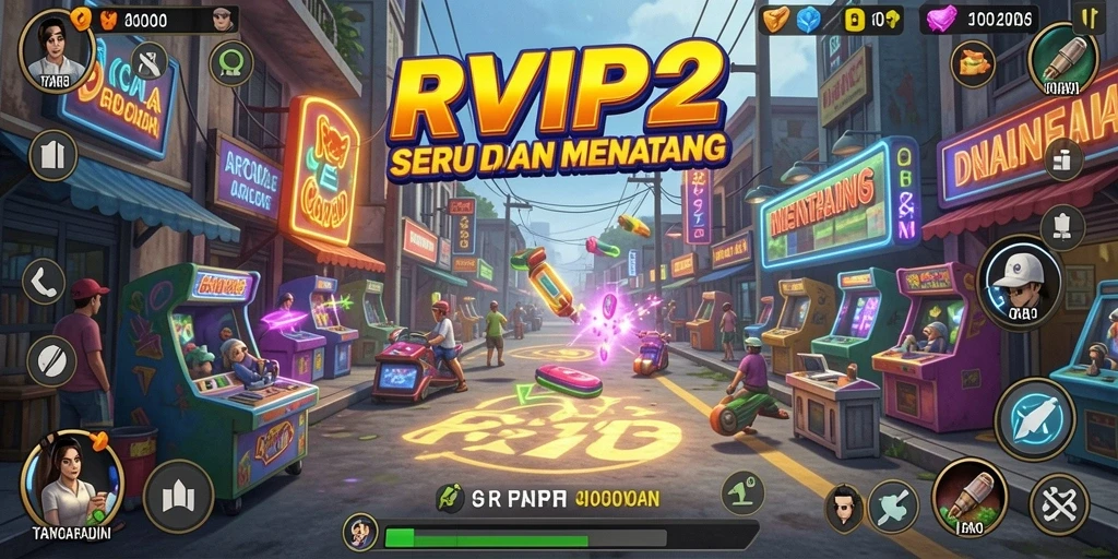 Tampilan gameplay seru dan menantang dari RVIP2.