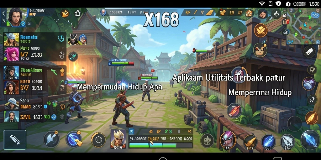 Tampilan utama X168 dengan interface aplikasi Utility yang ramah pengguna.